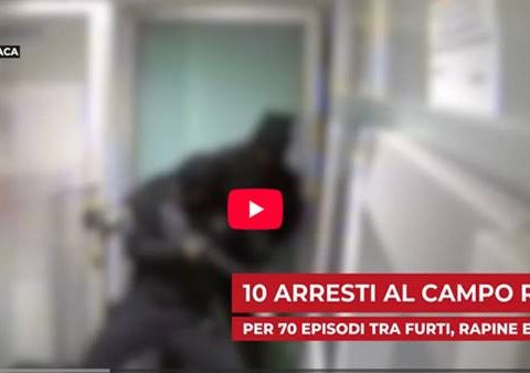 blitz dei carabinieri nel campo rom di Caivano