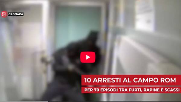 blitz dei carabinieri nel campo rom di Caivano