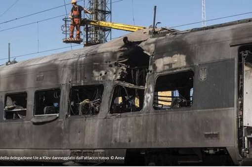 Drone ucraino colpisce treno passeggeri