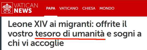 Leone XIV migranti