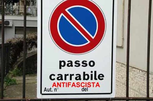 passo carrabile antifascista