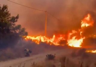 Incendio nei boschi dell'Andalusia