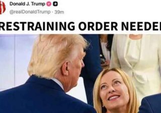 Trump meme contro Meloni