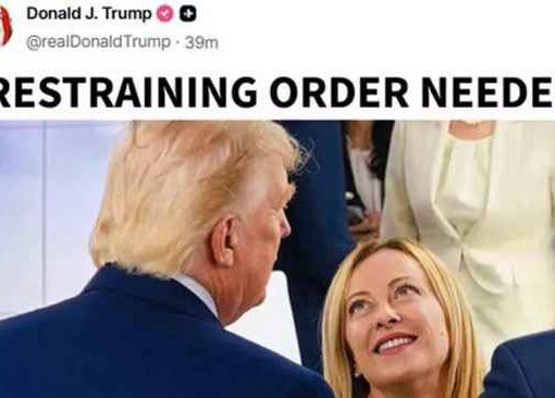 Trump meme contro Meloni